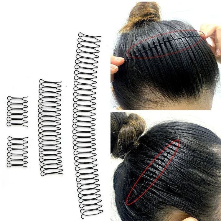 Acessórios para Cabelo Presilha Fixadora de Cabelo Faixa de Cabelo Pente Invisível para Penteado Redondo, A, B, C, D, E