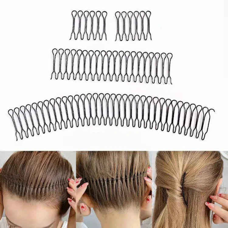 Acessórios para Cabelo Presilha Fixadora de Cabelo Faixa de Cabelo Pente Invisível para Penteado Redondo, A, B, C, D, E