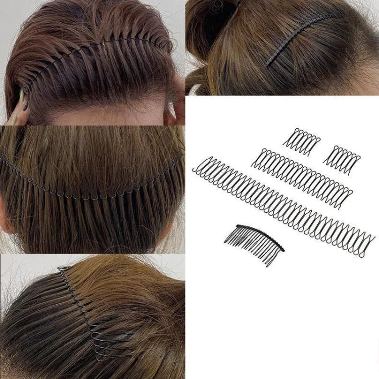 Acessórios para Cabelo Presilha Fixadora de Cabelo Faixa de Cabelo Pente Invisível para Penteado Redondo, A, B, C, D, E