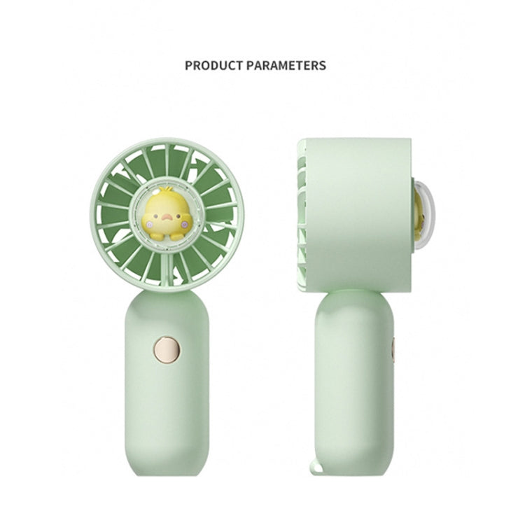Ventoinha portátil pequena de bolso, rosa pato, azul pato, verde pato, branco pato, versão com revestimento em spray rosa, versão com revestimento em spray azul, versão com revestimento em spray verde, versão com revestimento em spray branco