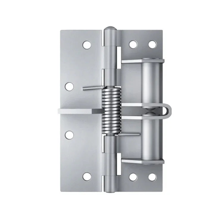 Fechadura de Porta Multifuncional de 4 Polegadas com Dobradiça de Fecho Automático, Cor Aço Prateado, Preto, Cor Aço Dourado