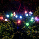 2 Conjuntos de Luzes de Vaga-lume Solares para Jardim Exterior de Natal Impermeáveis, 6 Cabeças Luz Quente, 6 Cabeças Luz Colorida, 8 Cabeças Luz Quente, 8 Cabeças Luz Colorida, 10 Cabeças Luz Quente, 10 Cabeças Luz Colorida