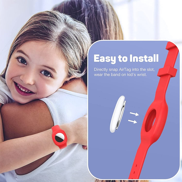 Para AirTag 2ª Geração / AirTag 1ª Geração Capa Protetora para Correia de Relógio Infantil em Silicone