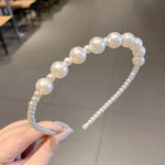 Faixa de Cabelo Doce com Pérolas Acessórios para Cabelo Retro Versáteis, 1A, 2B, 3C, 4, 5, 6, 7, 8, 9, 10, 11, 12, 13, 14, 15, 16, 17, 18, 19, 20
