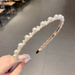 Faixa de Cabelo Doce com Pérolas Acessórios para Cabelo Retro Versáteis, 1A, 2B, 3C, 4, 5, 6, 7, 8, 9, 10, 11, 12, 13, 14, 15, 16, 17, 18, 19, 20