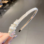 Faixa de Cabelo Doce com Pérolas Acessórios para Cabelo Retro Versáteis, 1A, 2B, 3C, 4, 5, 6, 7, 8, 9, 10, 11, 12, 13, 14, 15, 16, 17, 18, 19, 20