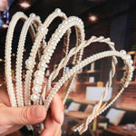 Faixa de Cabelo Doce com Pérolas Acessórios para Cabelo Retro Versáteis, 1A, 2B, 3C, 4, 5, 6, 7, 8, 9, 10, 11, 12, 13, 14, 15, 16, 17, 18, 19, 20