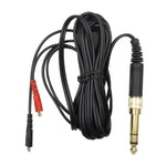 Cabo de Áudio para Auriculares Sennheiser HD25 / HD560 / HD540 / HD480 / HD430 / HD250, ZS0093 Esquerdo Longo Direito Curto, ZS0093 Duas Faces Equivalente