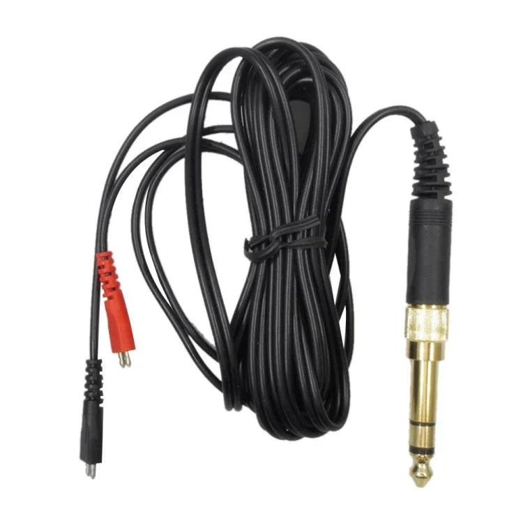 Cabo de Áudio para Auriculares Sennheiser HD25 / HD560 / HD540 / HD480 / HD430 / HD250, ZS0093 Esquerdo Longo Direito Curto, ZS0093 Duas Faces Equivalente