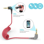 Cabo de Microfone Lavalier Sem Fios, Para BOYA / RODE SC7 TRS para TRRS, Para BOYA / RODE SC2 TRS para TRS