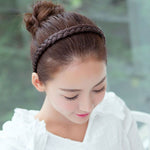 Wide-Brimmed Twisted Braid Hoops Wig Non-Slip Hair Accessories, 1cm-Natural Black, 1cm-Light Brown, 1.5cm-Natural Black, 1.5cm-Light Brown, 1.5cm-Deep Brown, 1.8cm-Natural Black, 1.8cm-Deep Brown, 1.8cm-Double Natural Black, 1.8cm-Double Light Brown   ...