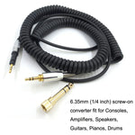 Cabo de Áudio para Auriculares ATH-M50X / M40X / M70X com Mola AUX 2.5mm, ZS0246