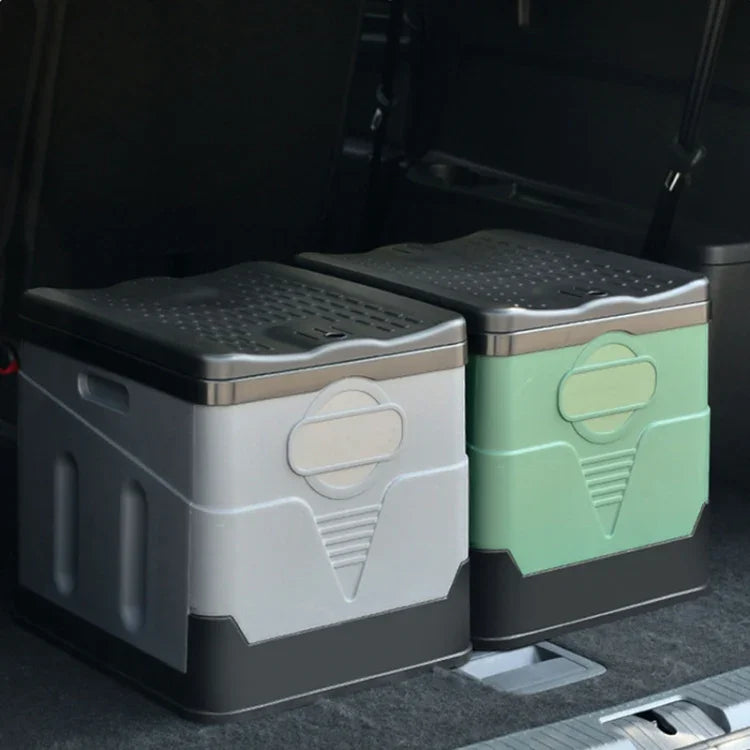 Sanita Portátil Dobrável para Carro, Emergência ao Ar Livre, Cinzento Escuro, Verde Militar, Preto Puro