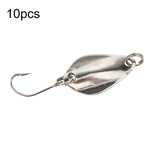 Iscas Falsas de Melão com Lantejoulas, Tipo Colher com Gancho Único, 10pcs 5g, 10pcs 3,5g, 10pcs 2,5g, 10pcs 2g Malha, 10pcs 2g Borboleta