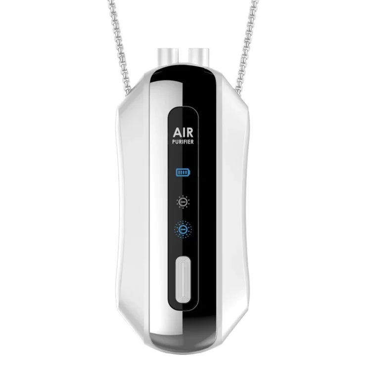 Purificador de Ar Portátil de Íons Negativos para Casa, Purificador de Pescoço Suspenso, Estilo Corrente (Branco), Estilo Corrente (Preto), Estilo Corda (Branco), Estilo Corda (Preto)