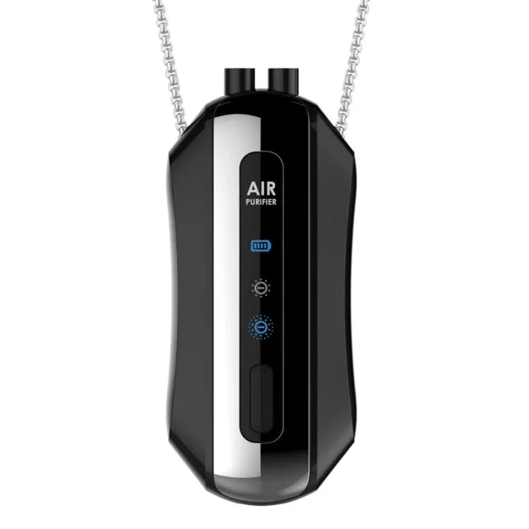 Purificador de Ar Portátil de Íons Negativos para Casa, Purificador de Pescoço Suspenso, Estilo Corrente (Branco), Estilo Corrente (Preto), Estilo Corda (Branco), Estilo Corda (Preto)