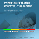 Detetor de Qualidade do Ar PM2.5/PM10 Monitor de Qualidade do Ar Interior, Detetor de Qualidade do Ar 6 em 1 Branco, Detetor de Qualidade do Ar 6 em 1 Preto