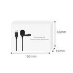 Microfone de Colar Sunnylife MC490 para Câmara de Movimento Gravação Wheat, Para DJI Action3/2, Para Insta360 ONE RS, Para Insta360 ONE X2/X3/1 inch 360 Edition