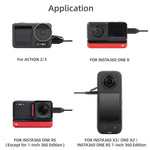 Microfone de Colar Sunnylife MC490 para Câmara de Movimento Gravação Wheat, Para DJI Action3/2, Para Insta360 ONE RS, Para Insta360 ONE X2/X3/1 inch 360 Edition