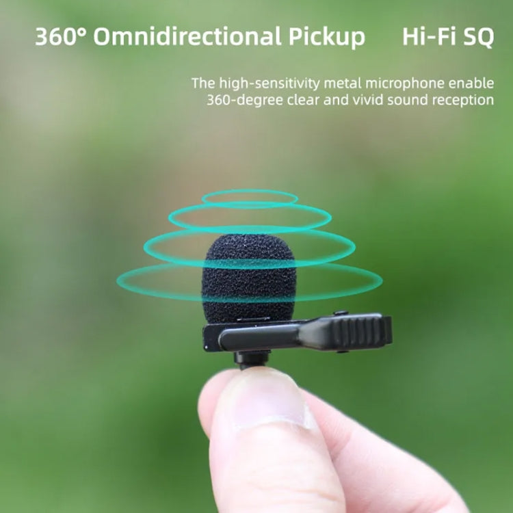 Microfone de Colar Sunnylife MC490 para Câmara de Movimento Gravação Wheat, Para DJI Action3/2, Para Insta360 ONE RS, Para Insta360 ONE X2/X3/1 inch 360 Edition