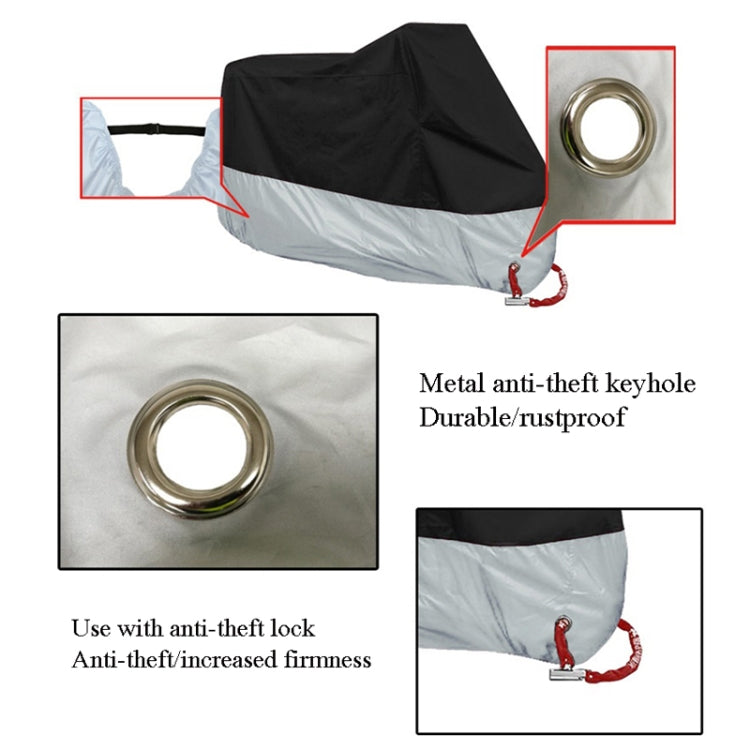 190T Motorcycle Rain Covers Dustproof Rain UV Resistant Dust Prevention Covers, M, L, XL, XXL, XXXL, XXXXL