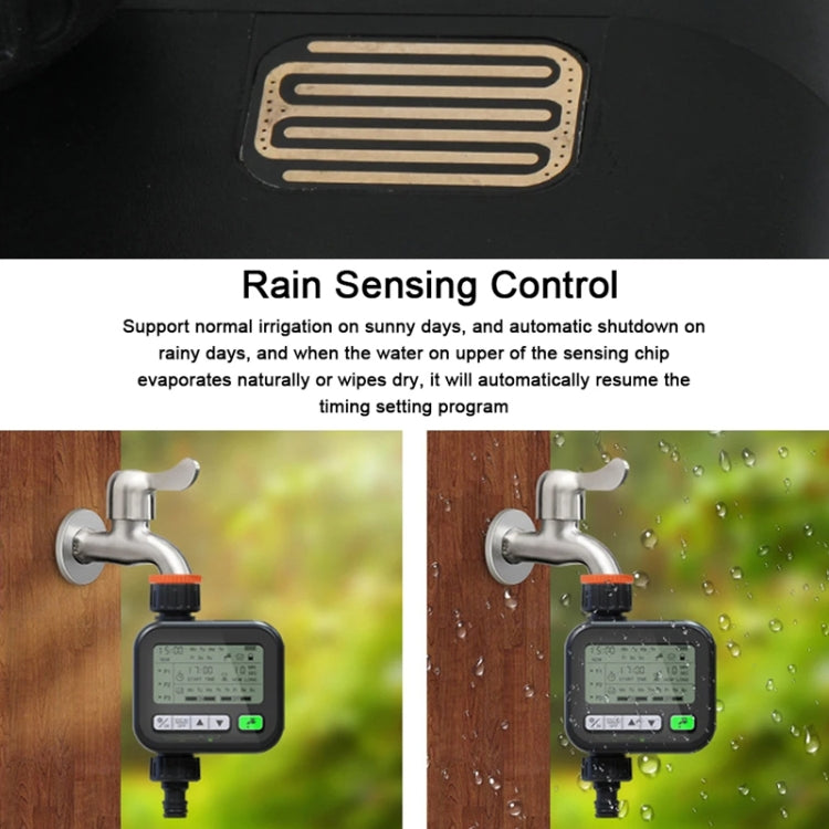 Temporizador de Jardinagem Dispositivo Automático de Rega Dispositivo de Rega para Jardim e Varanda Controlador Inteligente de Sistema de Irrigação, Preto