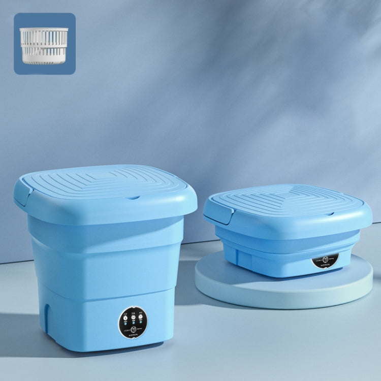 Mini Máquina de Lavar Dobrável Portátil para Casa Lavagem de Roupa Interior, Verde Fruta, Azul Lago, Verde Fruta + Luz Azul Antibacteriana