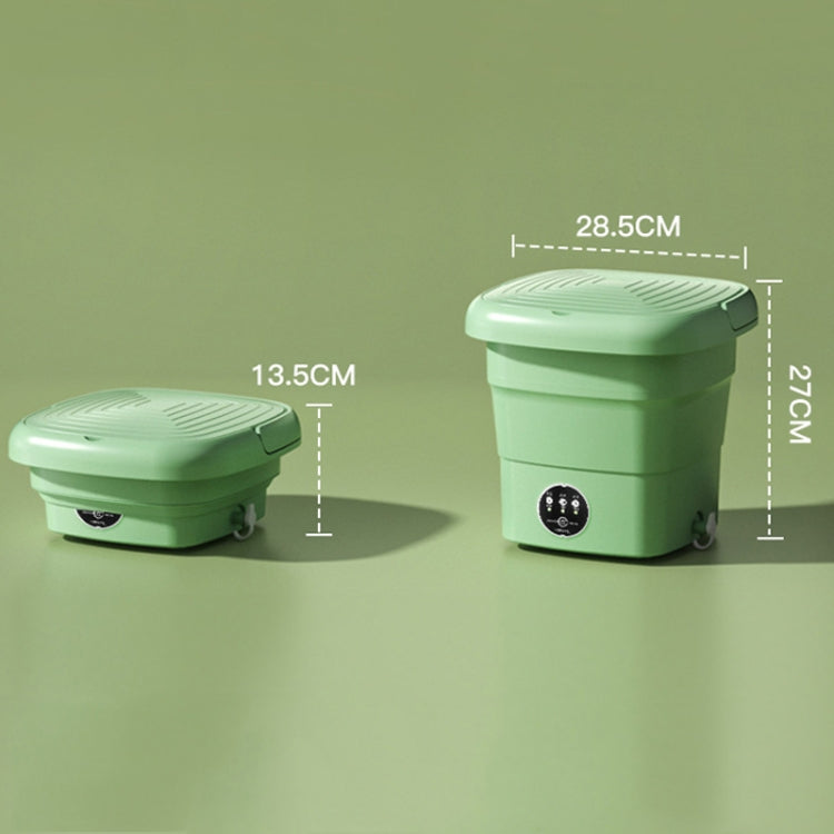 Mini Máquina de Lavar Dobrável Portátil para Casa Lavagem de Roupa Interior, Verde Fruta, Azul Lago, Verde Fruta + Luz Azul Antibacteriana