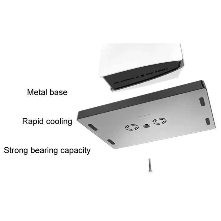 iplay para PS5 Base de Carregamento com Ventoinha de Arrefecimento para Comando de Jogo com Suporte para Disco, HBP-271