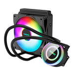 EVESKY cooler de água para CPU, ventoinha RGB, dissipador líquido integrado, radiador colorido 120 mm, RGB 120 mm, 240 mm, 360 mm