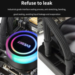 EVESKY cooler de água para CPU, ventoinha RGB, dissipador líquido integrado, radiador colorido 120 mm, RGB 120 mm, 240 mm, 360 mm