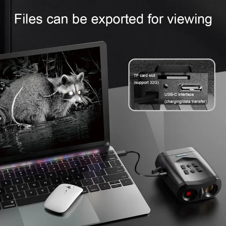 APEXEL Binóculos Portáteis com Ecrã LCD HD de 3 polegadas, Dispositivo Digital de Visão Noturna Infravermelha, APL-NV009