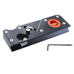 Plaina Manual de Carpintaria Multiângulo para Chanfrar com Profundidade Ajustável, Plaina Preta, Plaina Vermelha, Preta + 6 Lâminas, Vermelha + 6 Lâminas