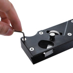 Plaina Manual de Carpintaria Multiângulo para Chanfrar com Profundidade Ajustável, Plaina Preta, Plaina Vermelha, Preta + 6 Lâminas, Vermelha + 6 Lâminas