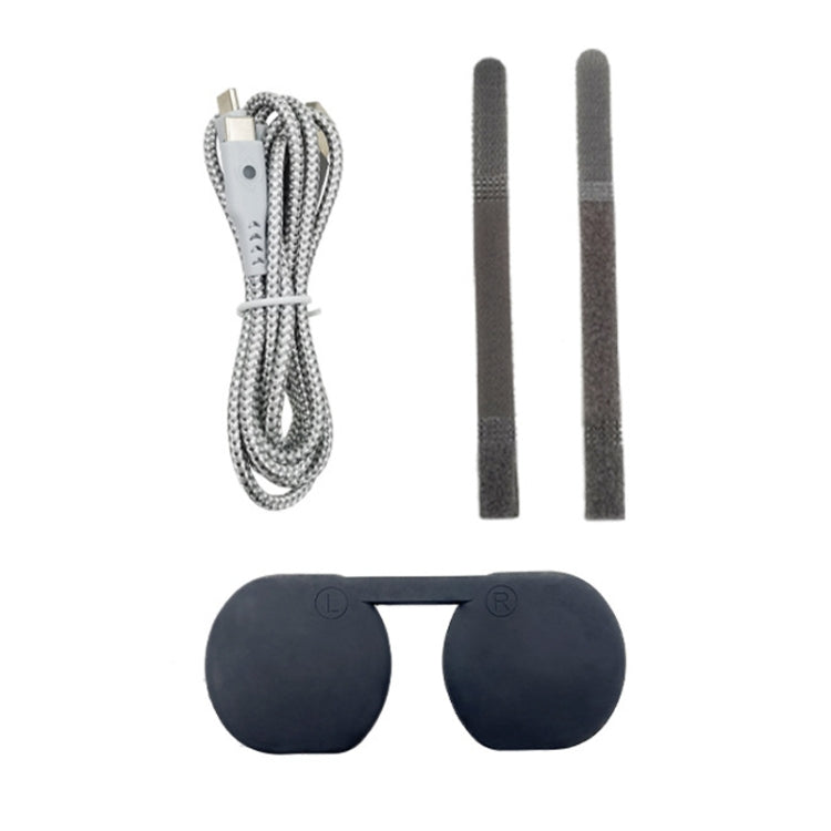 iplay para PSVR2 Cabo de Carregamento TYPE-C + Tampa para Óculos + Conjunto de Abraçadeira de Cabo, HBP-509