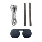 iplay para PSVR2 Cabo de Carregamento TYPE-C + Tampa para Óculos + Conjunto de Abraçadeira de Cabo, HBP-509