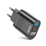 Carregador de Telemóvel 65W GaN PD de Carregamento Rápido para Computador, Ficha UE Preta, Ficha UK Preta, Ficha EUA Preta, Ficha AU Preta, Ficha KR Preta, Ficha UE Branca, Ficha UK Branca, Ficha EUA Branca, Ficha AU Branca, Ficha KR Branca