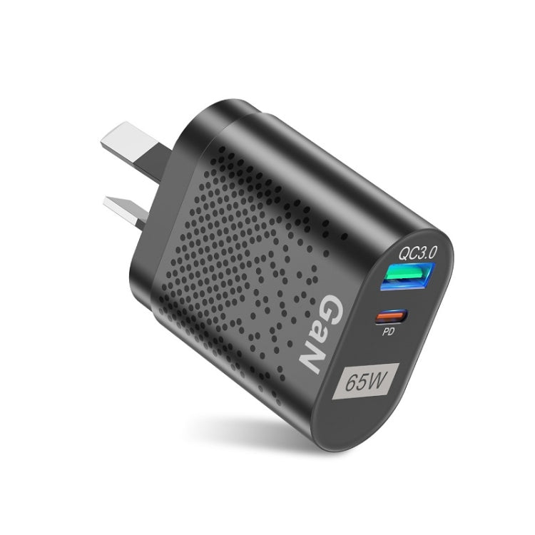 Carregador de Telemóvel 65W GaN PD de Carregamento Rápido para Computador, Ficha UE Preta, Ficha UK Preta, Ficha EUA Preta, Ficha AU Preta, Ficha KR Preta, Ficha UE Branca, Ficha UK Branca, Ficha EUA Branca, Ficha AU Branca, Ficha KR Branca