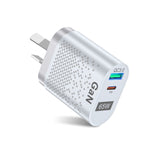 Carregador de Telemóvel 65W GaN PD de Carregamento Rápido para Computador, Ficha UE Preta, Ficha UK Preta, Ficha EUA Preta, Ficha AU Preta, Ficha KR Preta, Ficha UE Branca, Ficha UK Branca, Ficha EUA Branca, Ficha AU Branca, Ficha KR Branca