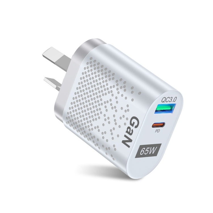Carregador de Telemóvel 65W GaN PD de Carregamento Rápido para Computador, Ficha UE Preta, Ficha UK Preta, Ficha EUA Preta, Ficha AU Preta, Ficha KR Preta, Ficha UE Branca, Ficha UK Branca, Ficha EUA Branca, Ficha AU Branca, Ficha KR Branca