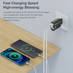 Carregador de Telemóvel 65W GaN PD de Carregamento Rápido para Computador, Ficha UE Preta, Ficha UK Preta, Ficha EUA Preta, Ficha AU Preta, Ficha KR Preta, Ficha UE Branca, Ficha UK Branca, Ficha EUA Branca, Ficha AU Branca, Ficha KR Branca