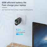 Carregador de Telemóvel 65W GaN PD de Carregamento Rápido para Computador, Ficha UE Preta, Ficha UK Preta, Ficha EUA Preta, Ficha AU Preta, Ficha KR Preta, Ficha UE Branca, Ficha UK Branca, Ficha EUA Branca, Ficha AU Branca, Ficha KR Branca