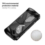 Capa TPU Macia para Consola de Jogo Asus ROG Ally com Suporte, TPU Preto, TPU Branco