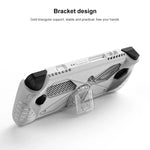 Capa TPU Macia para Consola de Jogo Asus ROG Ally com Suporte, TPU Preto, TPU Branco