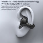 Auriculares Bluetooth estéreo com clip para orelha, som externo sem magoar a orelha, modelo para negócios e desporto, YX03 (Preto), YX03 (Branco), YX03 (Rosa), YX03 (Cinza)