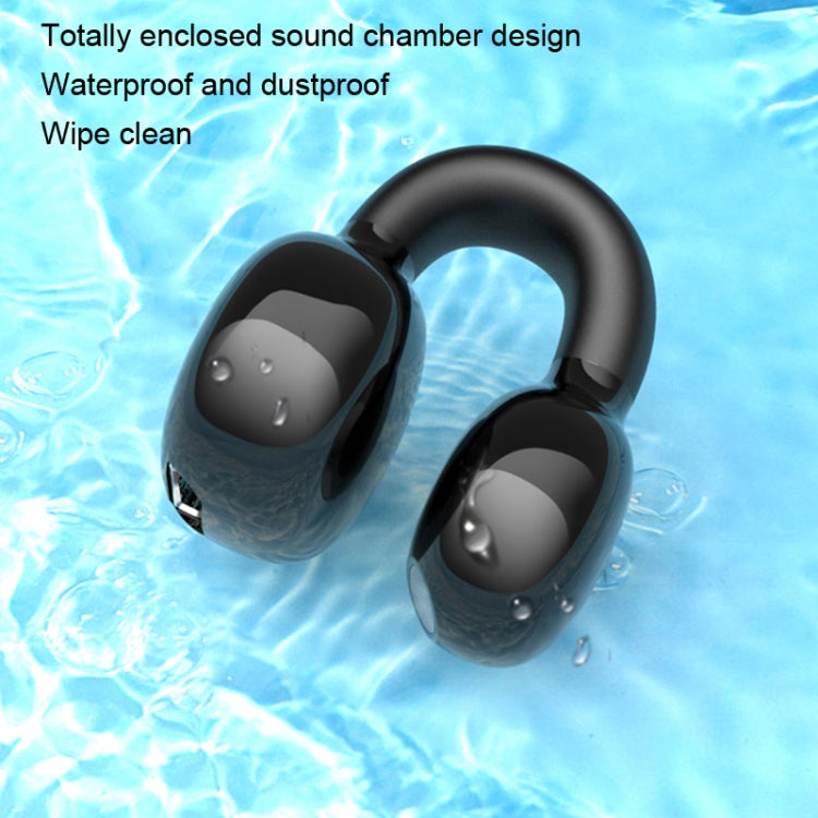 Auriculares Bluetooth estéreo com clip para orelha, som externo sem magoar a orelha, modelo para negócios e desporto, YX03 (Preto), YX03 (Branco), YX03 (Rosa), YX03 (Cinza)