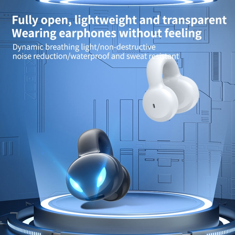 Auriculares Bluetooth estéreo com clip para orelha, som externo sem magoar a orelha, modelo para negócios e desporto, YX03 (Preto), YX03 (Branco), YX03 (Rosa), YX03 (Cinza)
