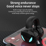 Auriculares Bluetooth estéreo com clip para orelha, som externo sem magoar a orelha, modelo para negócios e desporto, YX03 (Preto), YX03 (Branco), YX03 (Rosa), YX03 (Cinza)