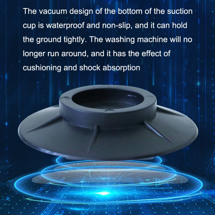 4pcs Universal Washing Machine Non-slip Mat Mute Anti-moving Fixed Base Shock-absorbing Pad, Shock-absorbing Pad