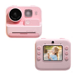 Câmara instantânea para crianças com impressão, 4800W pixels, ecrã de 2 polegadas, câmara fotográfica de lente dupla, K27 rosa, K27 amarelo